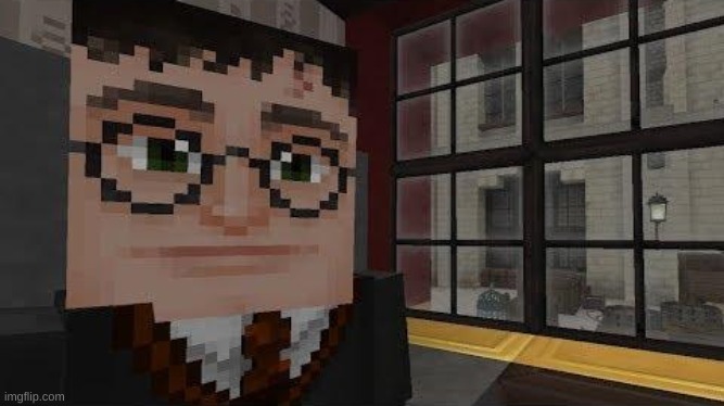 harry potter and the cursed minecraft adventure map | image tagged in memes,funny,minecraft,harry potter,cursed image | made w/ Imgflip meme maker