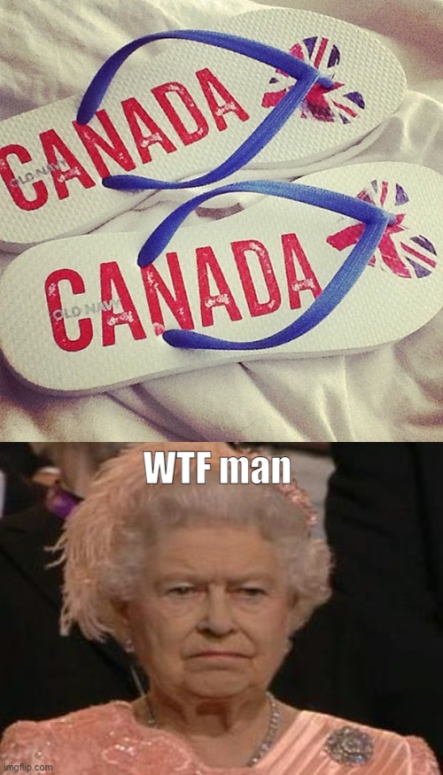 That's not how I remember the Flag of Canada... | WTF man | made w/ Imgflip meme maker