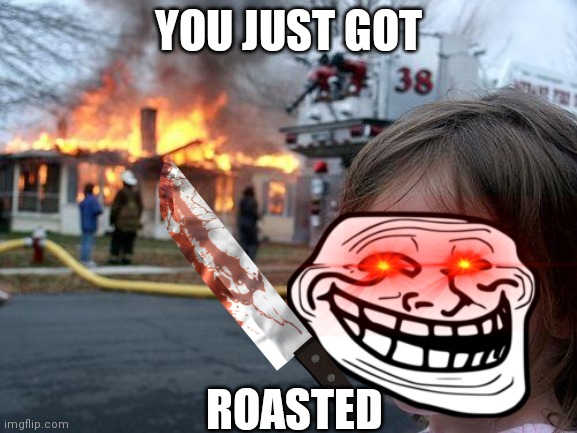 YOU JUST GOT; ROASTED | image tagged in memes | made w/ Imgflip meme maker
