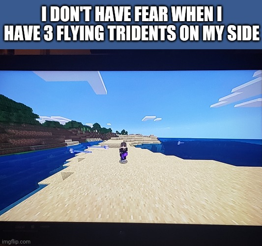My Ultimate Form | I DON'T HAVE FEAR WHEN I HAVE 3 FLYING TRIDENTS ON MY SIDE | made w/ Imgflip meme maker