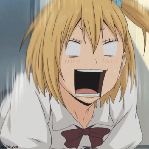 yachi scream | image tagged in yachi scream | made w/ Imgflip meme maker
