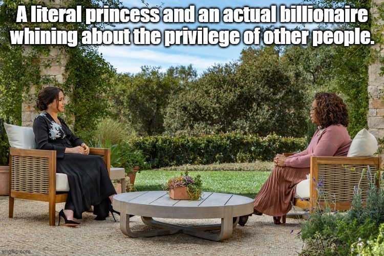 I never knew Megan was a "PoC" until she started bitching all the time |  A literal princess and an actual billionaire whining about the privilege of other people. | image tagged in white genocide,cultural marxism | made w/ Imgflip meme maker