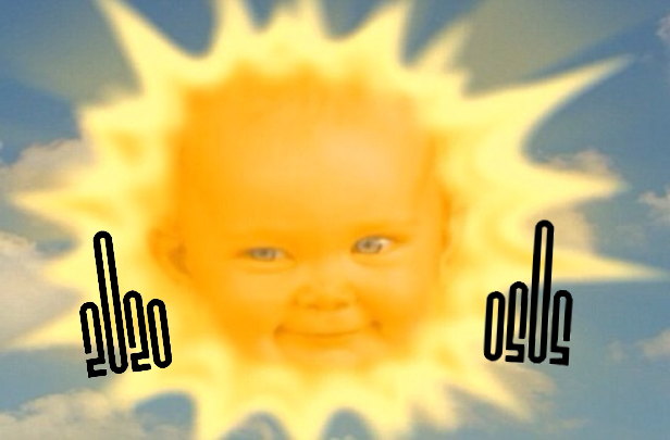 Teletubbies sun baby Blank Meme Template