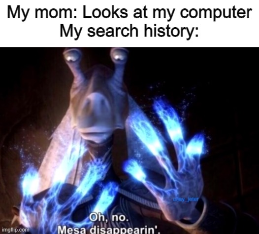 Hmm... | My mom: Looks at my computer
My search history: | image tagged in mesa disapearing | made w/ Imgflip meme maker