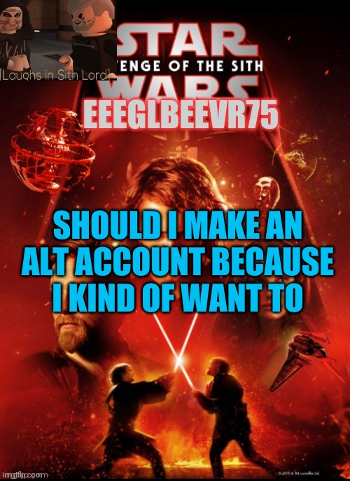 it would be called 'murican_BITTERN_75 | SHOULD I MAKE AN ALT ACCOUNT BECAUSE I KIND OF WANT TO | image tagged in eeglbeevr75's other announcement | made w/ Imgflip meme maker