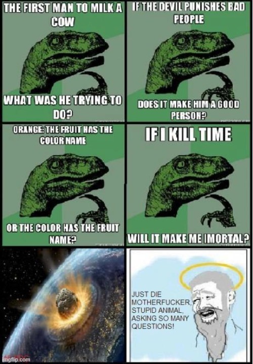 image tagged in funny,new philosoraptor | made w/ Imgflip meme maker