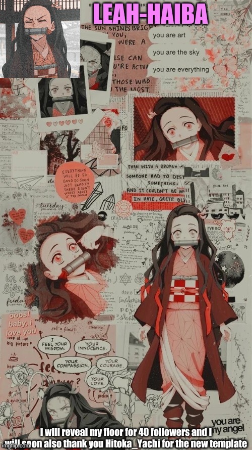 F L O O R | I will reveal my floor for 40 followers and I will soon also thank you Hitoka_Yachi for the new template | made w/ Imgflip meme maker