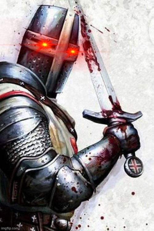 Crusader with sword | image tagged in crusader with sword | made w/ Imgflip meme maker