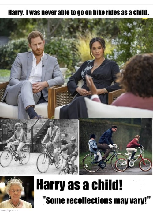 I was never allowed to ride a bicycle ! | "                                 " | image tagged in prince harry | made w/ Imgflip meme maker