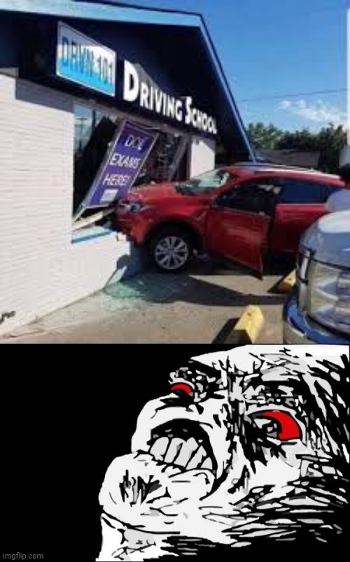 You had one job driver | image tagged in memes,mega rage face,you had one job,meme,cars,car | made w/ Imgflip meme maker