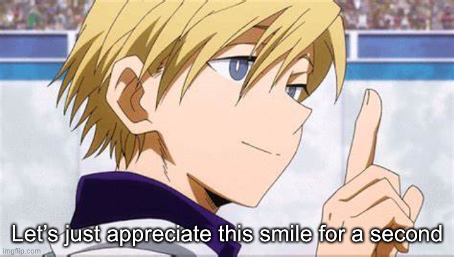 Monoma smiling softly | Let’s just appreciate this smile for a second | image tagged in monoma smiling softly | made w/ Imgflip meme maker