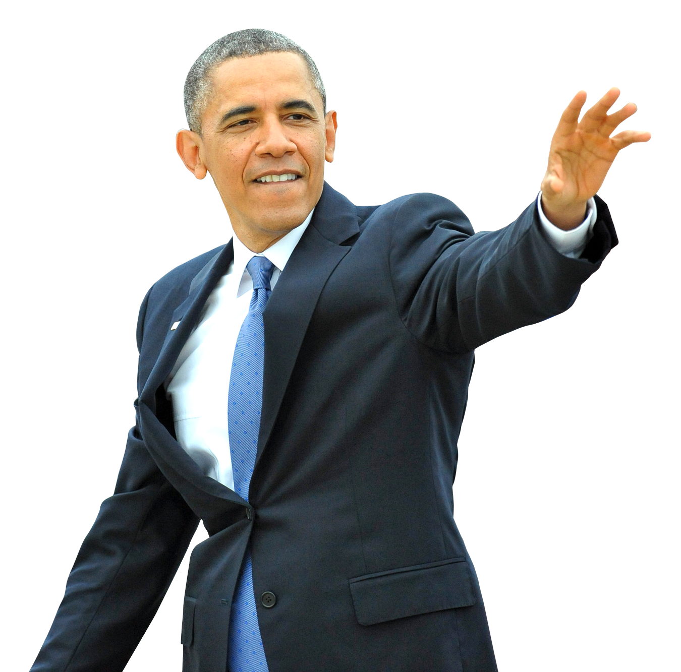 High Quality Obama hand waving png Blank Meme Template