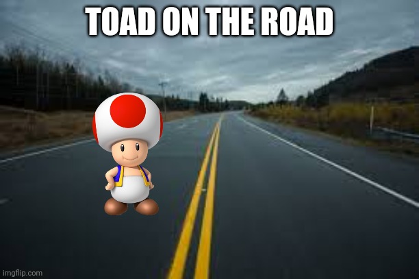 TOAD ON THE ROAD | made w/ Imgflip meme maker