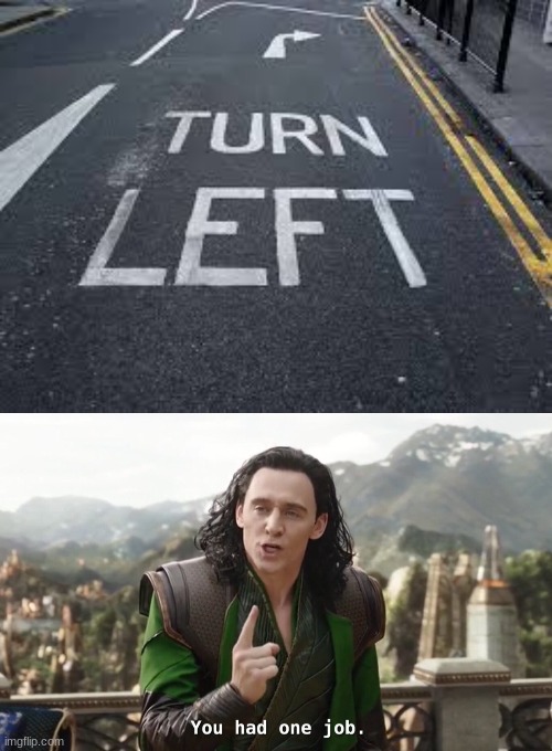 Do I turn left or turn right?!?! | image tagged in memes,you had one job,hold up,funny,this is wrong | made w/ Imgflip meme maker