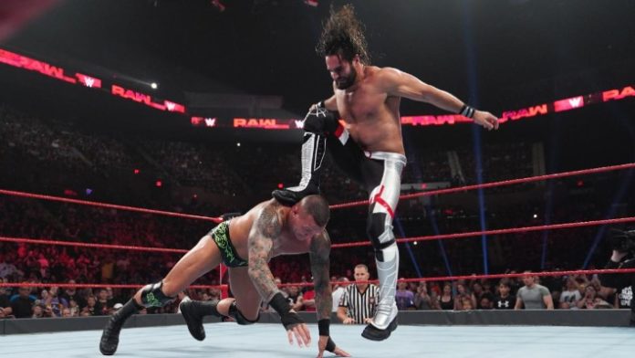 High Quality Seth Rollins Curb Stomp to Randy Orton Blank Meme Template
