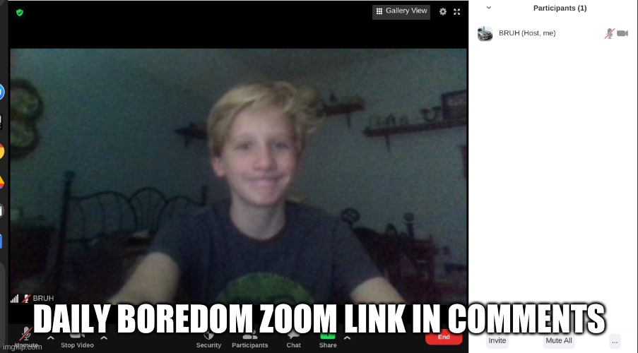 DAILY BOREDOM ZOOM LINK IN COMMENTS | image tagged in zoom | made w/ Imgflip meme maker