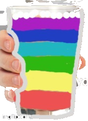 High Quality Rainbow Milk Blank Meme Template
