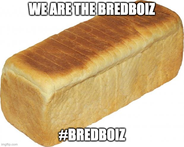 Breadddd | WE ARE THE BREDBOIZ; #BREDBOIZ | image tagged in breadddd | made w/ Imgflip meme maker