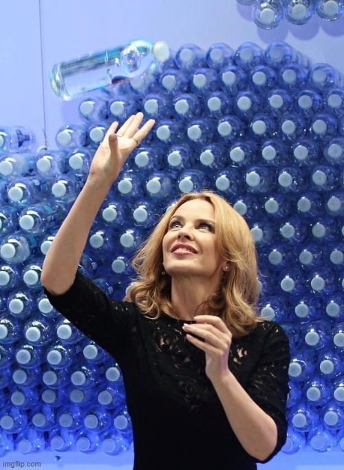 water bottles? lol | image tagged in kylie water | made w/ Imgflip meme maker