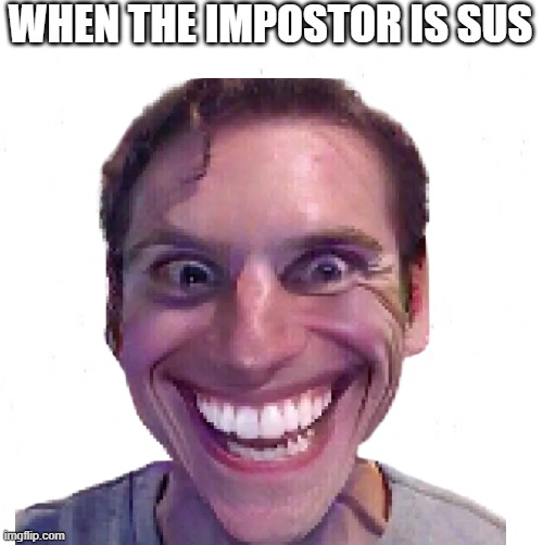 He Sus | WHEN THE IMPOSTOR IS SUS | image tagged in sus,impostor | made w/ Imgflip meme maker
