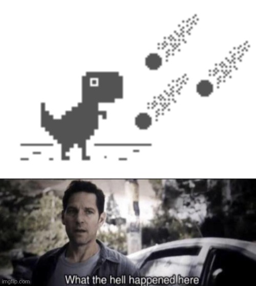 POOR DINOSAUR | image tagged in what the hell happened here | made w/ Imgflip meme maker