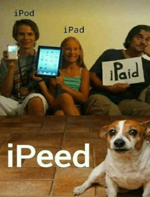 Ipod, Ipad, Ipaid, Ipeed,Blank Blank Meme Template