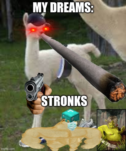 eshayyyyyyyy | MY DREAMS:; STRONKS | image tagged in funny,memes,messed up | made w/ Imgflip meme maker