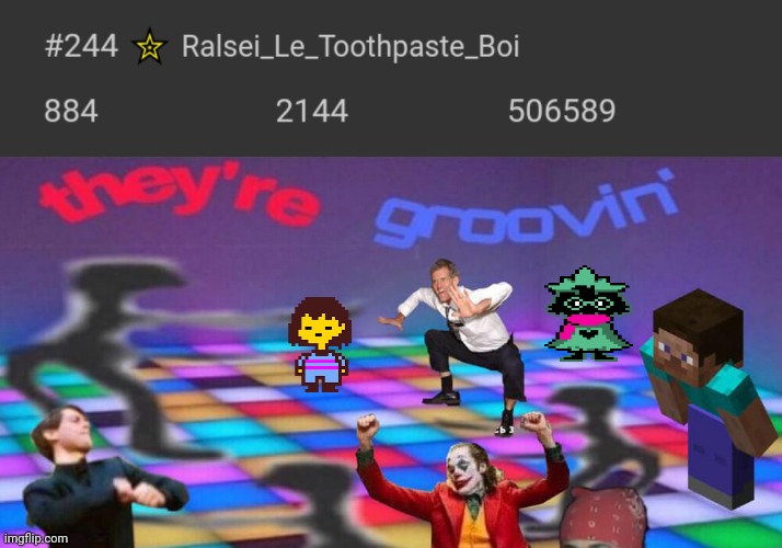 Bois we did it | image tagged in dance party,we did it boys,well boys we did it,undertale,frisk,ralsei | made w/ Imgflip meme maker