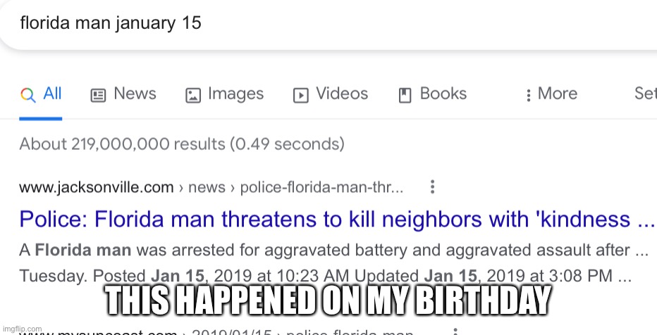 THIS HAPPENED ON MY BIRTHDAY | made w/ Imgflip meme maker