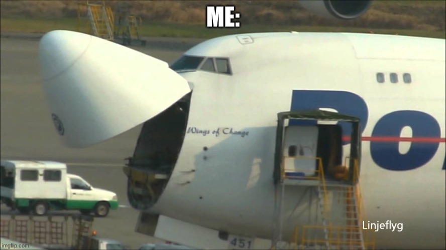 747 | ME: | image tagged in 747 | made w/ Imgflip meme maker