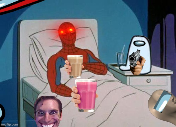 S U S | image tagged in memes,spiderman hospital,spiderman | made w/ Imgflip meme maker