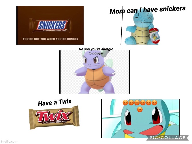 Pokémon snickers problem | image tagged in sugar rush | made w/ Imgflip meme maker