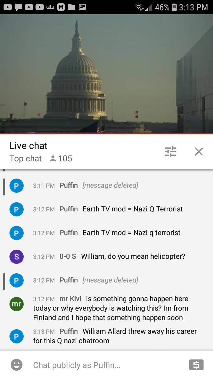 Earth TV LiveChat Mods Protect a Q Nazi Terrorist Cell 227 Blank Meme Template