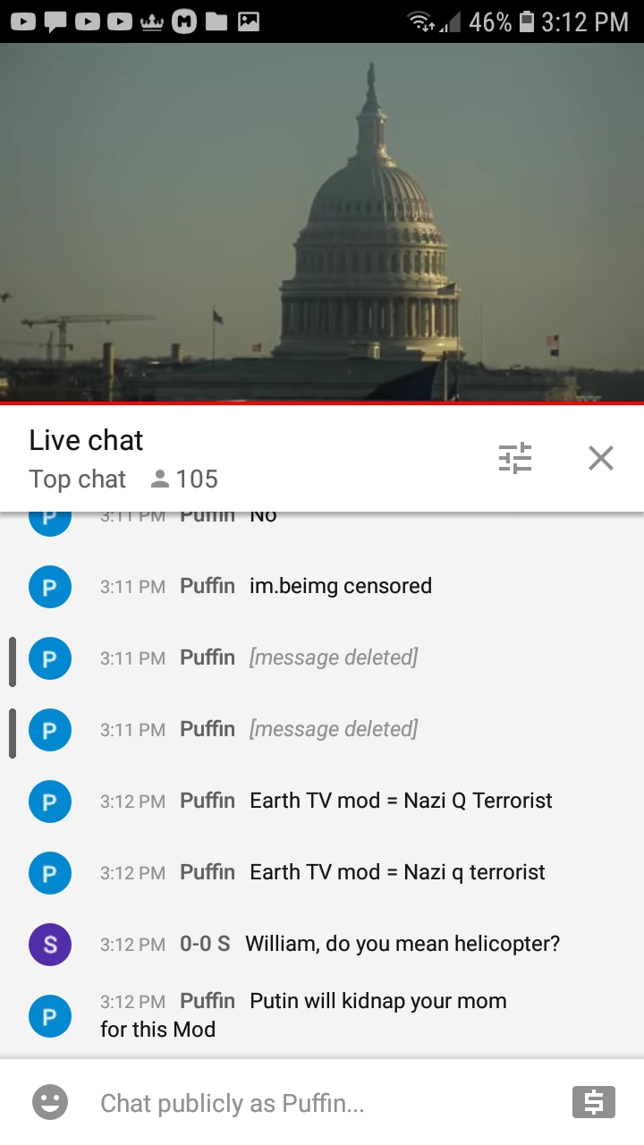Earth TV LiveChat Mods Protect a Q Nazi Terrorist Cell 226 Blank Meme Template
