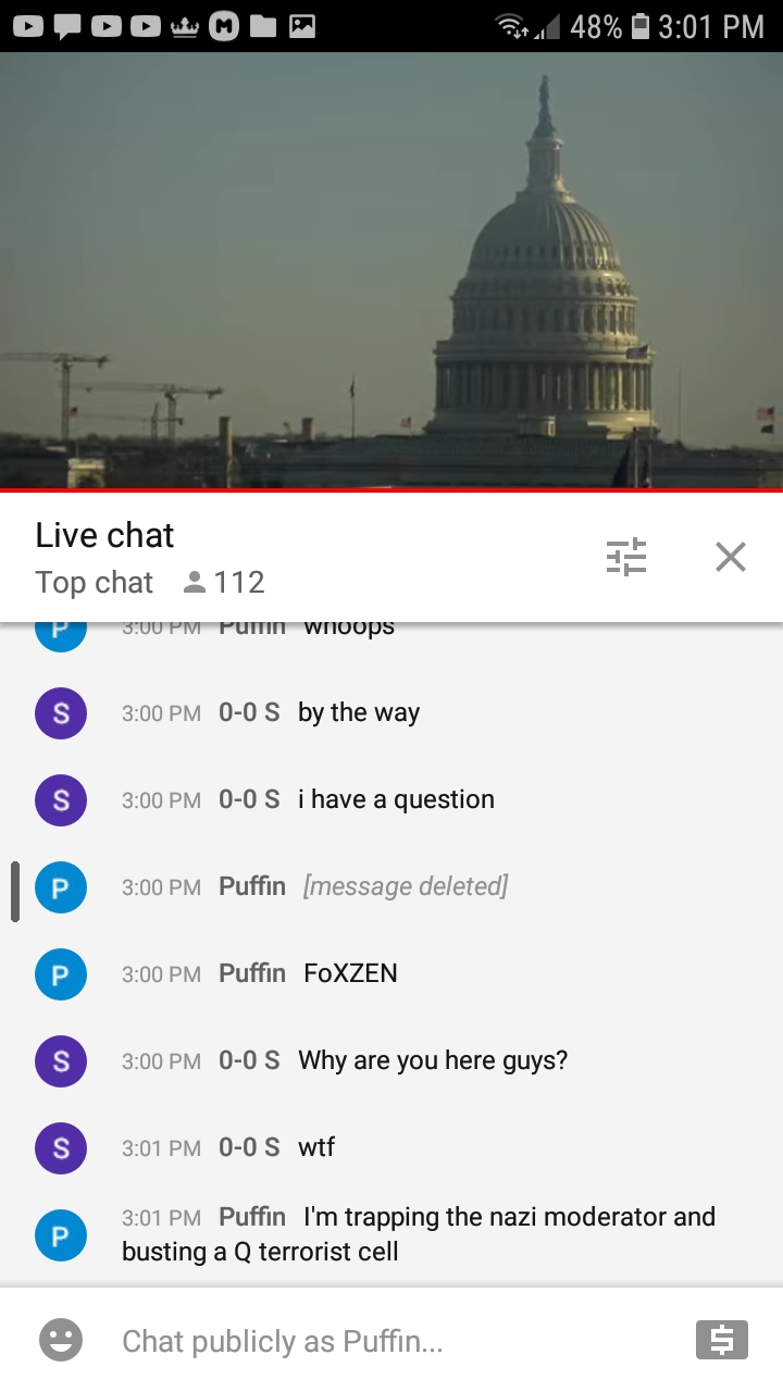 Earth TV LiveChat Mods Protect a Q Nazi Terrorist Cell 216 Blank Meme Template