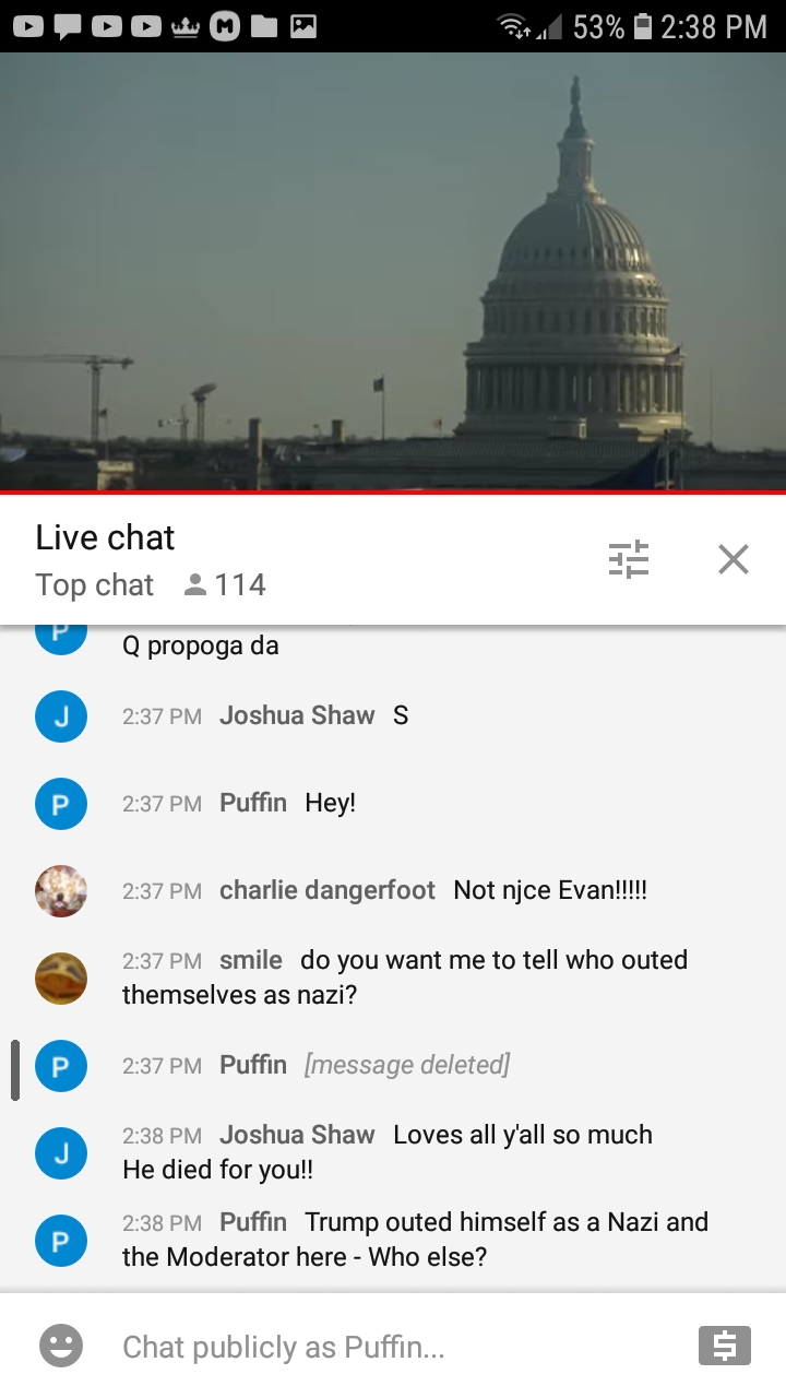 High Quality Earth TV LiveChat Mods Protect a Q Nazi Terrorist Cell 203 Blank Meme Template