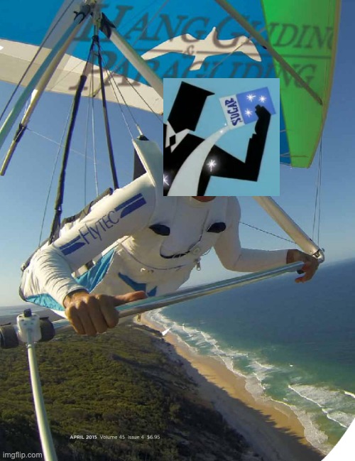 Ray charles hang glider | image tagged in ray charles hang glider | made w/ Imgflip meme maker