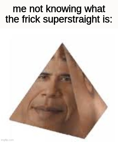 Obamium | me not knowing what the frick superstraight is: | image tagged in obamium | made w/ Imgflip meme maker