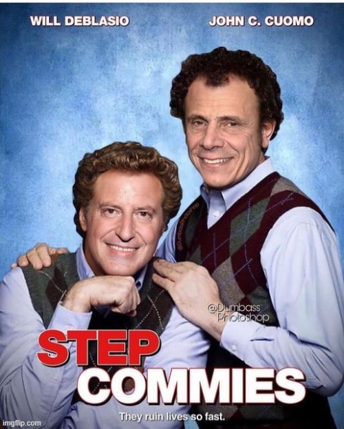 Cuomo and De blasio Two Communist Pricks | image tagged in mayor,governor,communists,new york,memes | made w/ Imgflip meme maker