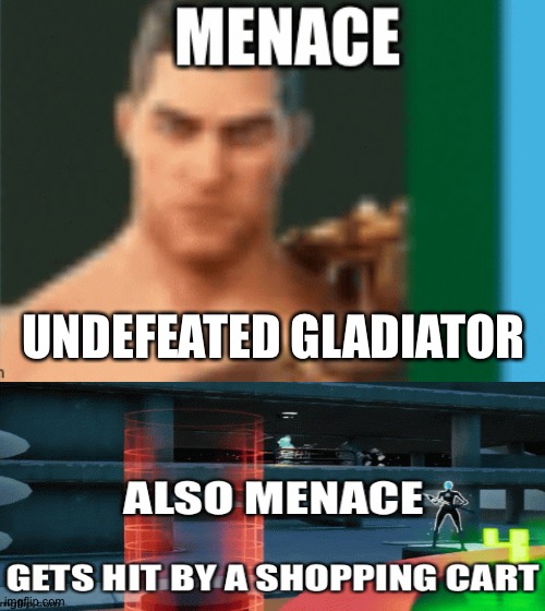 Newscape pro meme | UNDEFEATED GLADIATOR | image tagged in fortnite | made w/ Imgflip meme maker