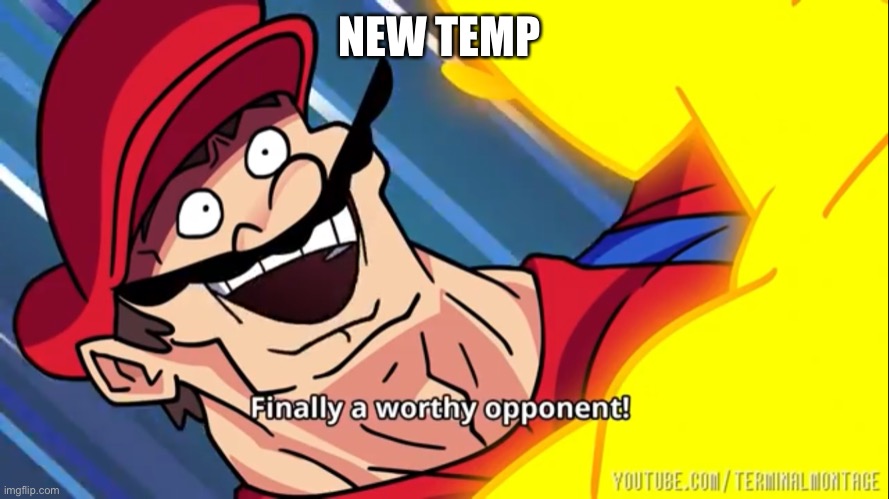 Finally a worthy opponent | NEW TEMP | image tagged in finally a worthy opponent | made w/ Imgflip meme maker