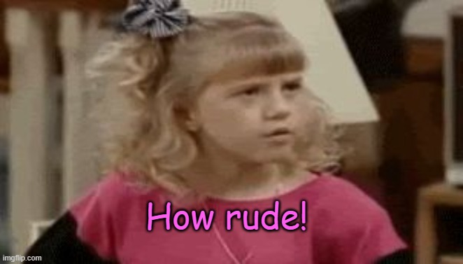 Jodie Sweetin - How Rude | How rude! | image tagged in jodie sweetin - how rude | made w/ Imgflip meme maker