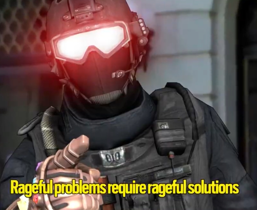 Rageful Problems, Rageful Solutions Blank Meme Template