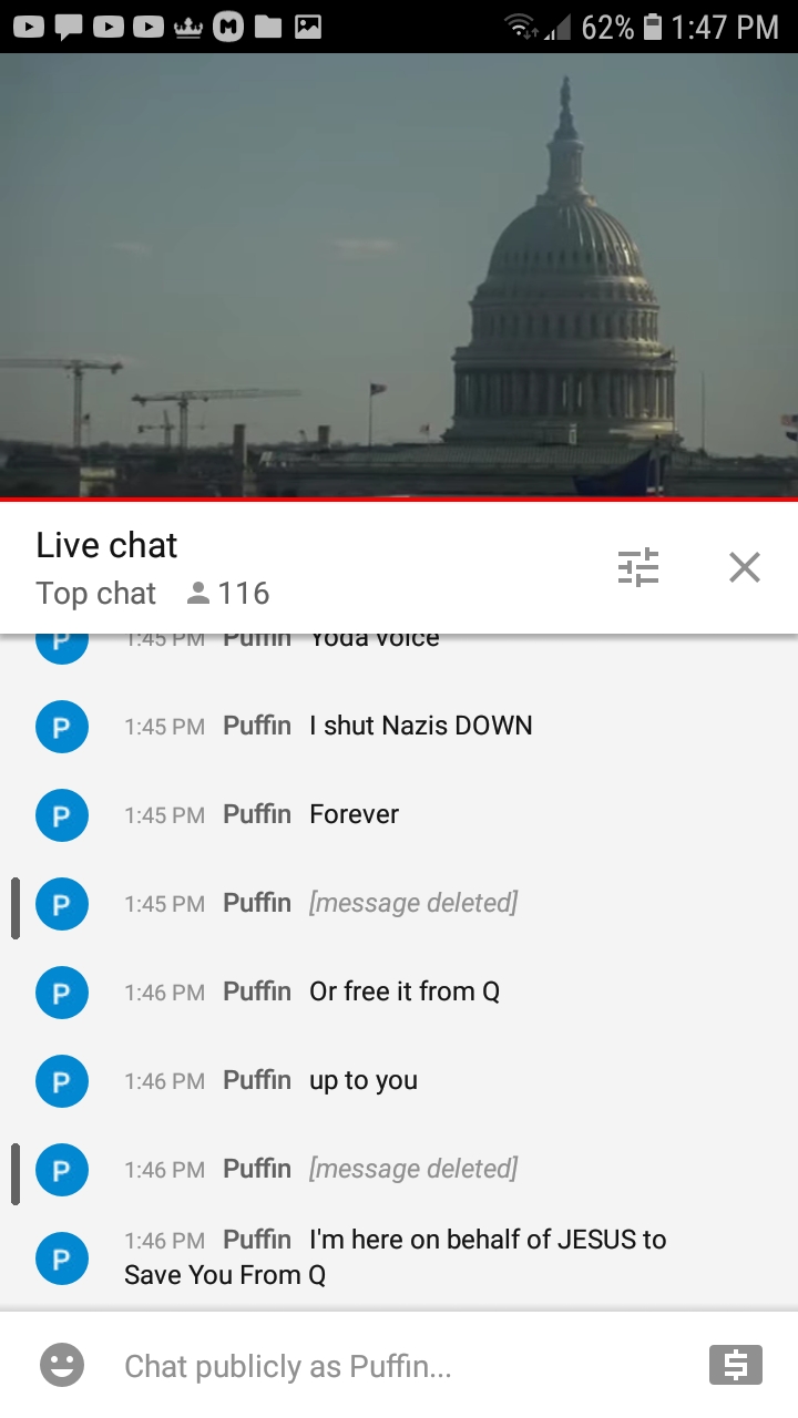 Earth TV LiveChat Mods Protect a Q Nazi Terrorist Cell 156 Blank Meme Template