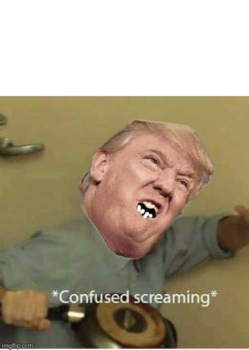 Confused screaming | image tagged in crossover templates | made w/ Imgflip meme maker