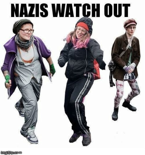 High Quality Nazis watch out Blank Meme Template