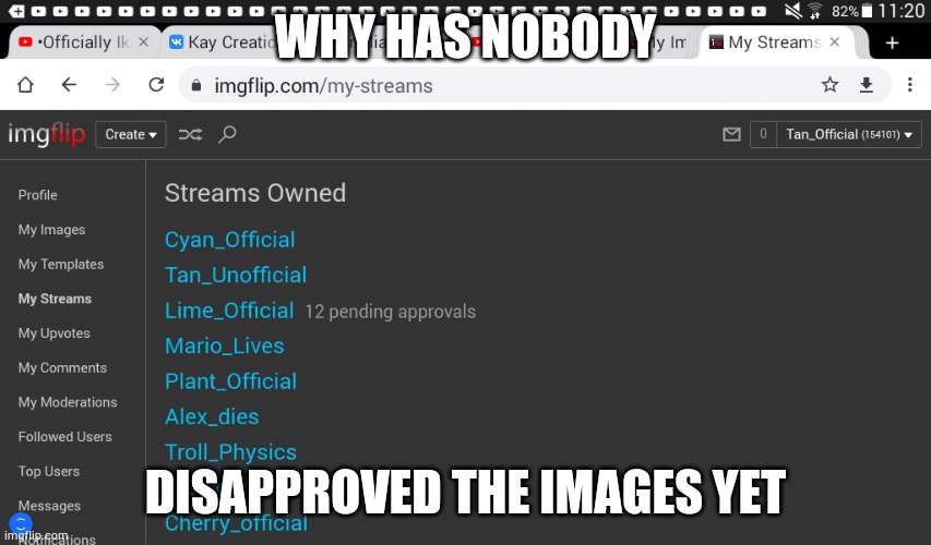 WHY HAS NOBODY; DISAPPROVED THE IMAGES YET | made w/ Imgflip meme maker