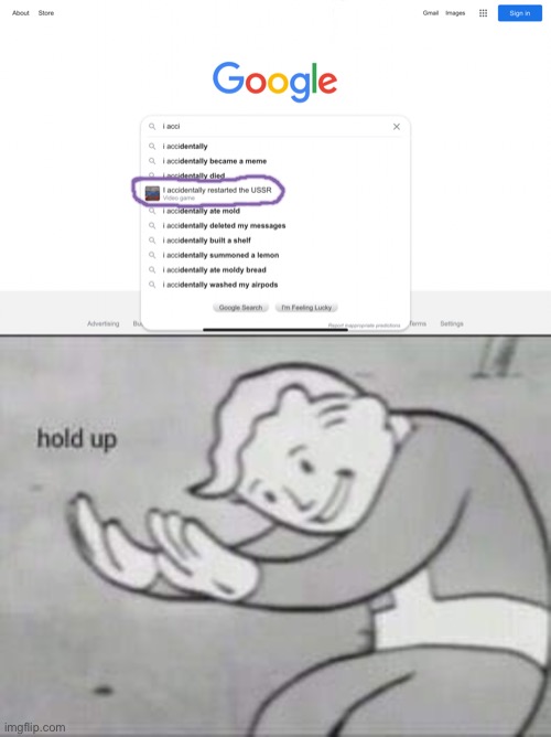 Wait a second | image tagged in fallout hold up | made w/ Imgflip meme maker