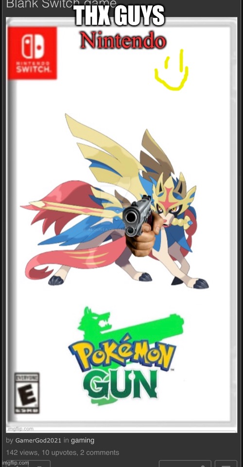 THX GUYS | image tagged in pokemon,thanks | made w/ Imgflip meme maker