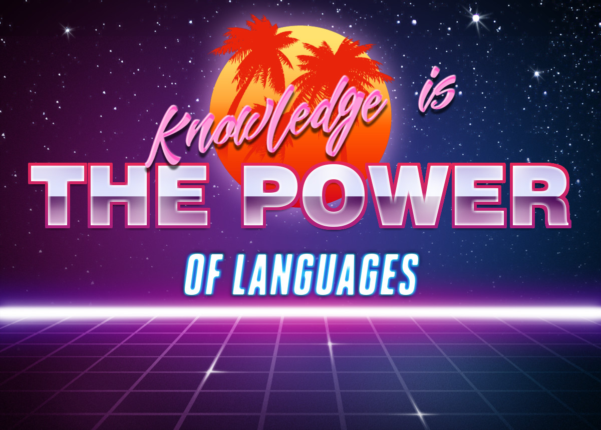 Knowledge is the Power of Languages Blank Meme Template